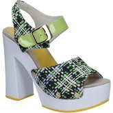 Suky Brand  sandals textile patent leather AB309  women's Sandals in Green