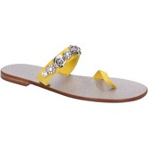 Eddy Daniele  sandals suede swarovski aw08  women's Sandals in Yellow