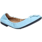 Bally Shoes  ballet flats light blue leather textile BY25  women's Shoes (Pumps / Ballerinas) in Blue