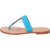 Eddy Daniele  sandals light blue suede swarovski ax691  women's Sandals in Blue