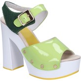 Suky Brand  sandals patent leather textile AB321  women's Sandals in Green