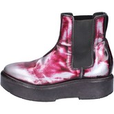 Moma  ankle boots shiny leather  women's Low Ankle Boots in Red