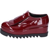 Olga Rubini  elegant patent leather satin  women's Court Shoes in Bordeaux