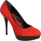 Etre  courts suede ky631  women's Court Shoes in Orange