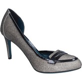 18 Kt  courts patent leather glitter BS171  women's Court Shoes in Silver