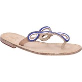 Eddy Daniele  sandals leather pearls av407  women's Sandals in Blue