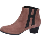 Hogan  Ankle boots Suede  women's Low Ankle Boots in Brown
