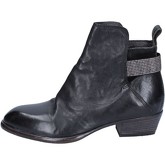 Moma  ankle boots leather  women's Low Ankle Boots in Black