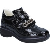 Cesare P. By Paciotti  CESARE P. sneakers patent leather BY635  women's Shoes (Trainers) in Black