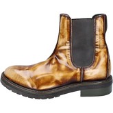 Moma  ankle boots shiny leather  women's Low Ankle Boots in Brown