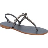Eddy Daniele  sandals dark leather swarovski ax870  women's Sandals in Grey