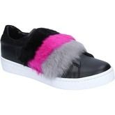 Islo  sneakers leather fur BZ213  women's Shoes (Trainers) in Black