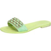 Eddy Daniele  sandalslight suede swarovski aw70  women's Sandals in Green