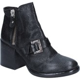 Moma  ankle boots leather BY627  women's Low Ankle Boots in Black
