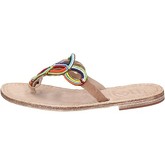 Eddy Daniele  sandals leather pearls as83  women's Sandals in Multicolour