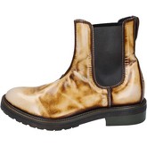 Moma  ankle boots shiny leather  women's Low Ankle Boots in Beige