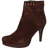 Calpierre  ankle boots suede AD569  women's Low Ankle Boots in Brown