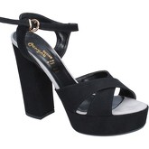 Geneve Shoes  sandals suede BZ896  women's Sandals in Black
