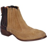Moma  ankle boots suede burgundy leather BT18  women's Mid Boots in Beige