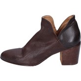 Moma  ankle boots leather  women's Low Ankle Boots in Brown