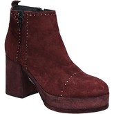 Moma  ankle boots burgundy suede BY669  women's Low Ankle Boots in Red
