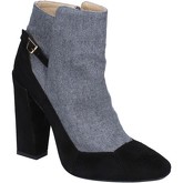 Gianni Marra  ankle boots suede textile BY761  women's Low Ankle Boots in Black