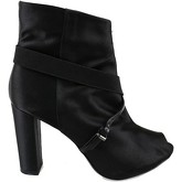 Manas  ankle boots satin AH922  women's Low Ankle Boots in Black