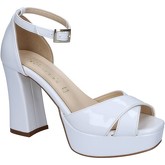 Olga Rubini  sandals patent leather BY314  women's Sandals in White