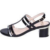 Solo Soprani  sandals patent leather  women's Sandals in Black