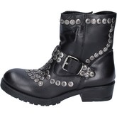 Brawn's  ankle boots leather studs  women's Low Ankle Boots in Black