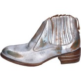 Moma  ankle boots leather  women's Low Ankle Boots in Silver