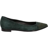 Fabi  ballet flats suede strass AE755  women's Shoes (Pumps / Ballerinas) in Green