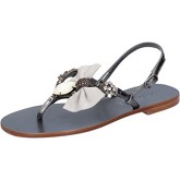 Eddy Daniele  sandals dark leather swarovski aw231  women's Sandals in Grey