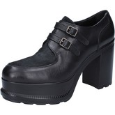 Jeannot  ankle boots leather calf hair  women's Low Ankle Boots in Black