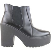 Madame Pigalle  ankle boots leather AM782  women's Low Ankle Boots in Black