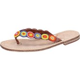 Eddy Daniele  sandals leather pearls aw298  women's Sandals in Multicolour