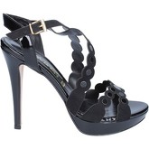 Olga Rubini  sandals suede patent leather BY356  women's Sandals in Black