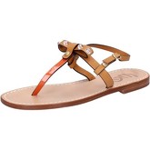 Eddy Daniele  sandals leather patent leather ax723  women's Sandals in Orange