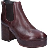 Moma  ankle boots burgundy leather BY912  women's Low Ankle Boots in Red