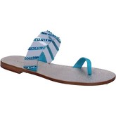 Eddy Daniele  sandals suede plastic swarovski aw487  women's Sandals in Blue