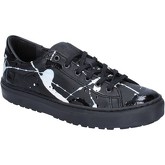 Date  sneakers leather patent leather AB561  women's Shoes (Trainers) in Black
