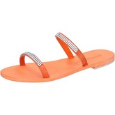 Eddy Daniele  sandals suede swarovski ax927  women's Sandals in Orange