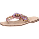 Eddy Daniele  sandals leather pearls ax895  women's Sandals in Multicolour