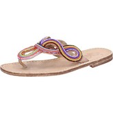 Eddy Daniele  sandals leather pearls ax895  women's Sandals in Multicolour