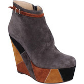Gianni Marra  wedges suede AK821  women's Low Ankle Boots in Grey
