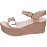 Solo Soprani  sandals synthetic leather patent leather  women's Sandals in Beige
