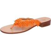 Eddy Daniele  sandals satin pearls aw316  women's Sandals in Orange