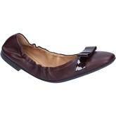 Bally Shoes  ballet flats burgundy leather patent leather BZ995  women's Shoes (Pumps / Ballerinas) in Red