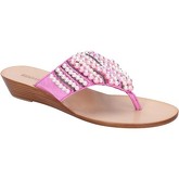 Eddy Daniele  sandalsfucsia textile pearls aw499  women's Sandals in Pink