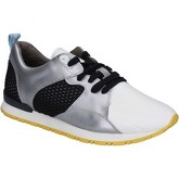 Date  sneakers textile leather AB600  women's Shoes (Trainers) in White